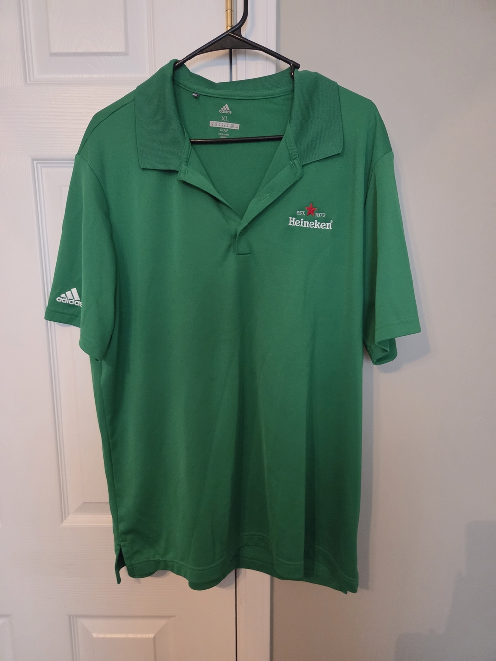 Adidas Men's Green Polo Golf Shirt